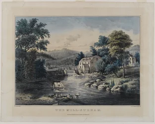 The Mill-Stream, published by Currier & Ives, New York