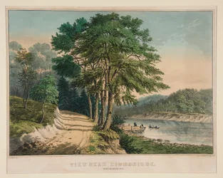 View Near Highbridge, Harlem River, N.Y.