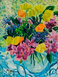 Spring Bouquet (Rhododendron and Welsh Poppies), 2020