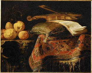 Still-life: Lemons and Violin