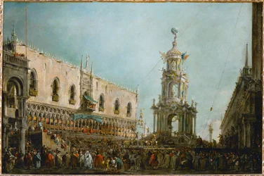 The Feast of Maundy Thursday in Venice, Italy