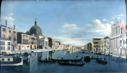 The Grand Canal, Venice with San Simeon Piccolo