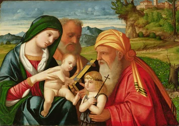 Holy Family with St. Simeon and John the Baptist, early 16th century