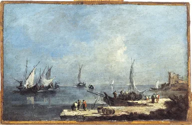 View of a Port on the Lagoon