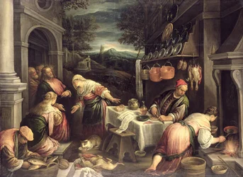 Jesus with Mary and Martha