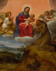 Virgin and Child Adored by Saint Francis, c.1600-07