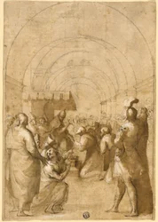 Study for Pope Innocent III Establishing the Franciscan Order