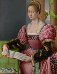 Portrait of a Woman with a Music Book