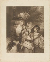 Lady Smith and Her Children: George Henry, Louisa, and Charlotte