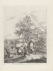 Landscape with Milkmaid (series title: Landscapes with Farmers)