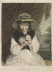 Girl with Cat