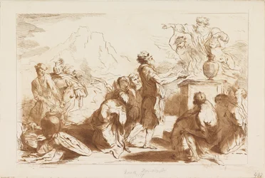 Offering of Noah (series title: Old and New Testament after Castiglione)