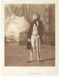Portrait of Prince William Henry Aboard a British Royal Navy Warship