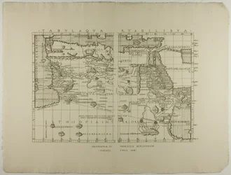 Map of Libya, the Middle East and North Africa