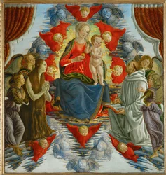 Madonna and Child Among Angels