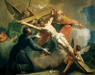 Crucifixion with God the Father and Saint Ignatius of Loyola