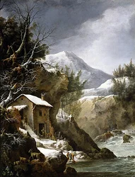 Winter Scene in the Mountains