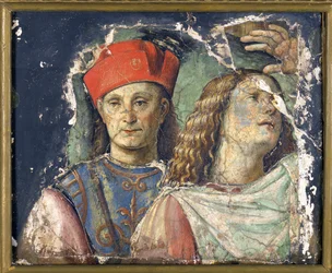 Two Male Heads, c. 1500, Pinacoteca Nazionale di Bologna