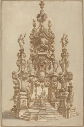 Magnificent Catafalque for a Deceased Noble