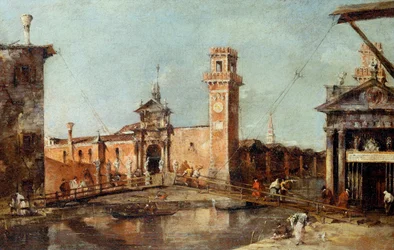 The Entrance to the Arsenal in Venice