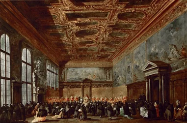 The Doge of Venice Giving Audience in the Sala del Collegio in the Doges Palace
