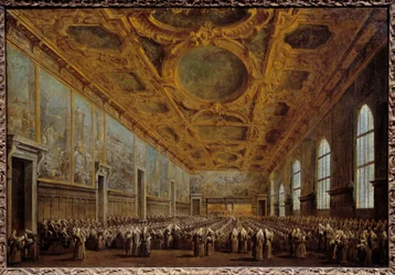 The Doge of Venice thanks the Major Council (detail)