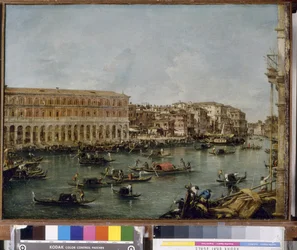 View of the Grand Canal with the Fabbriche Nuove di Rialto