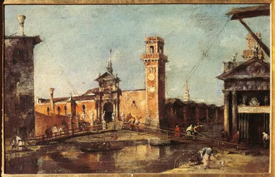 View of the arsenal in Venice