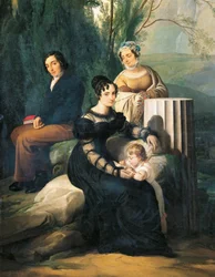 Portrait of the Borri Stampa Family, 1822