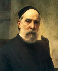 Self-portrait at age 88 (detail)