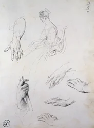 Study for Portrait of Cristina Trivulzio Belgiojoso