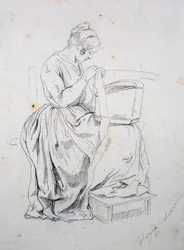 Study for Portrait of His Wife