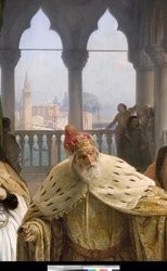 The last meeting between Jacopo Foscari and his family before being exiled, 1838-40 (detail)