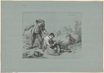 Plate 10, from The Set of 12 Pastoral Scenes