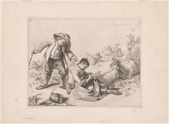 Plate 10, from The Set of 12 Pastoral Scenes