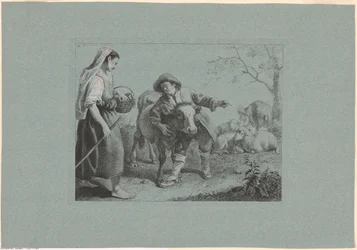 Plate 2, from The Set of 12 Pastoral Scenes