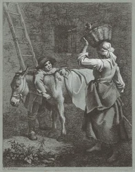 Shepherd Boy Speaking to a Farm Girl