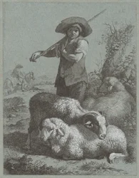 Shepherd Boy with Sheep, 1764