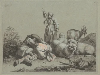 Sleeping Peasant and Standing Spinner