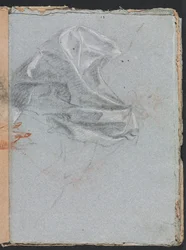 Verona Sketchbook: Drapery study (page 37)