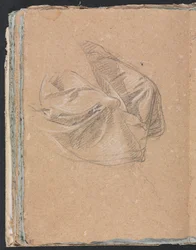 Verona Sketchbook: Drapery study (page 50)