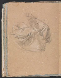 Verona Sketchbook: Drapery study page 50