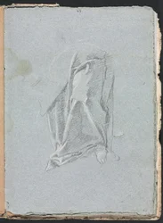 Verona Sketchbook: Drapery with foot page 83, 1760