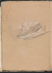Verona Sketchbook: Head and shoulder with drapery (page 14)