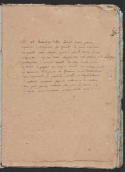 Verona Sketchbook: Inscription Page 1