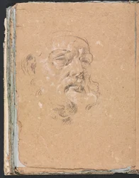 Verona Sketchbook: Male head (page 76)
