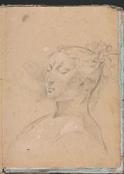 Verona Sketchbook: Woman with Closed Eyes (Detail)