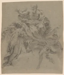 The Immaculate Conception with God the Father and Angels