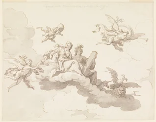 Design for a Painted Ceiling: Triumph of Meekness and Strength