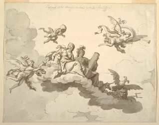 Design for a Painted Ceiling: Triumph of Meekness and Strength, ca. 1780
